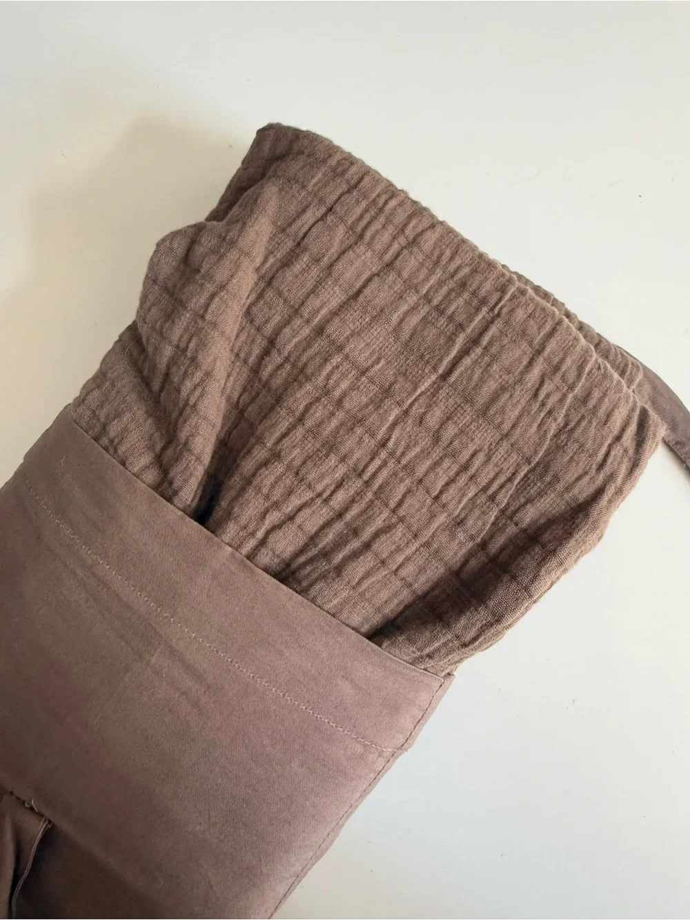 RH Euro Sham Organic Cotton Matelassé in Mochaccino brown NEW
